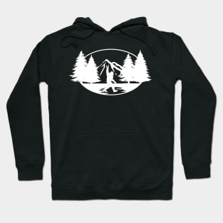 Funny Bigfoot hiking t-shirt Hoodie